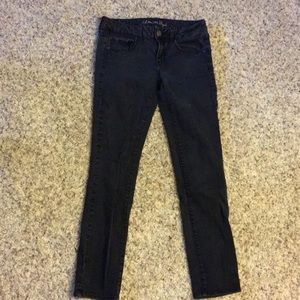 Super stretch black AE denim